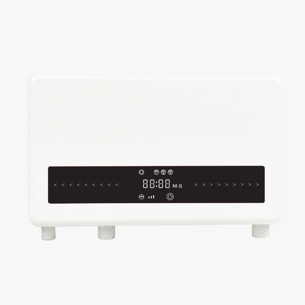 White LYTO₃RA with its front control panel and three lower water connections